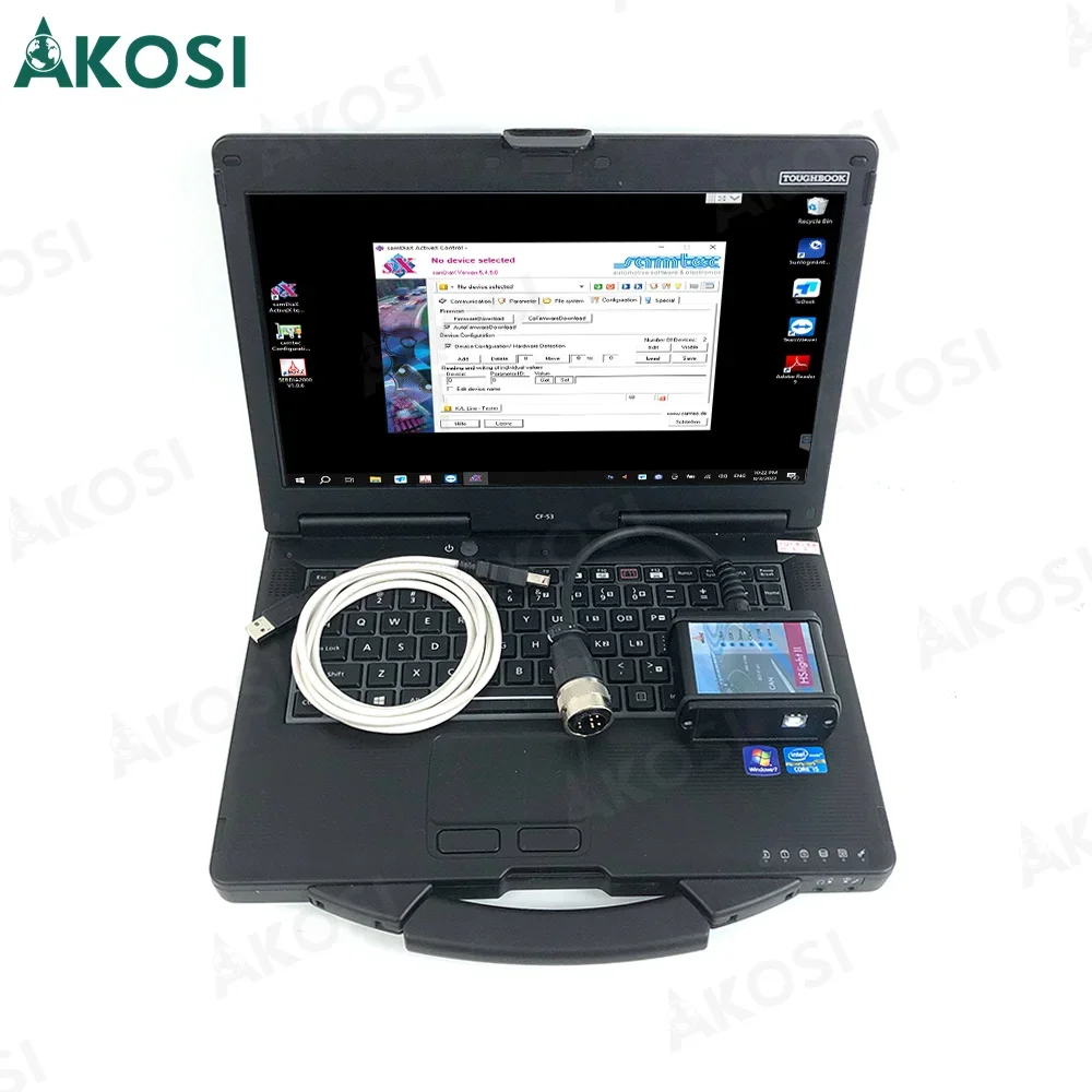 For Deutz Diagnostic Diagnosti-k Otomatis Deutz Tool Full Emr2/3/4 Decom hslight2 HS II Serdia 2000+CF53 laptop Ready to use