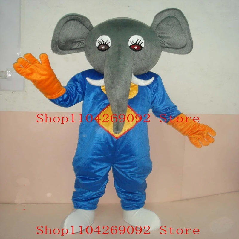 

Grey elephant Mascot Costume Anime Cosplay Costume Halloween Clothing Birthday elephant Maskote Carnival Cartoon Characters Suit