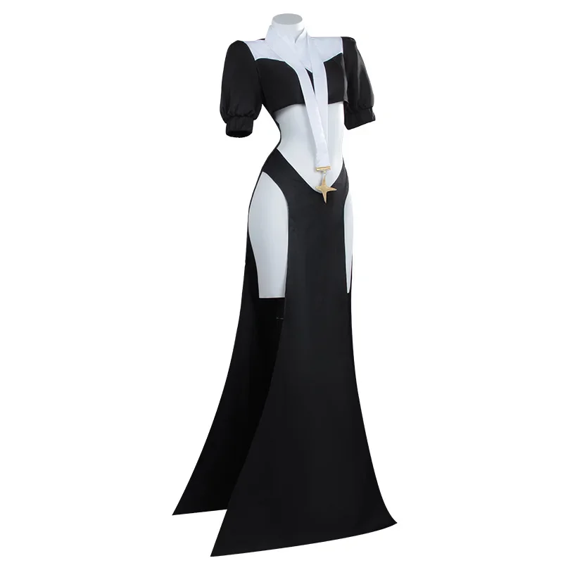 

New Gushing over Magical Girls Cosplay Sister Gigant Nun Costume Women's Sexy Dress with Veil Halloween Carnival Party Outfit