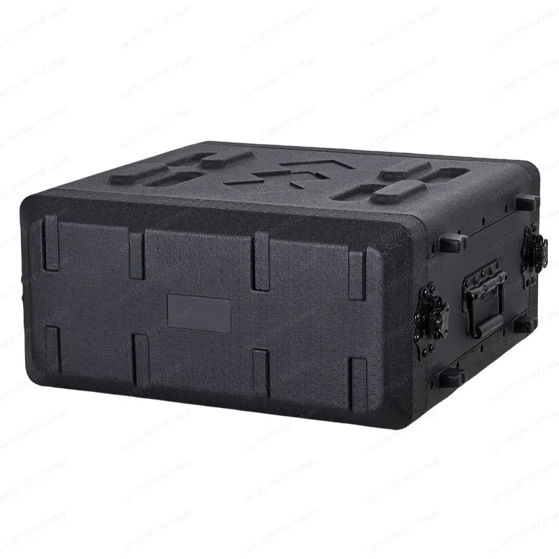 Shockproof Double Lid ATA Case for Wireless Receiver - PE Plastic & Carbon Steel, Lightweight Air Transport
