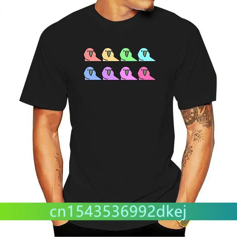 

100% Cotton O-neck Custom Printed Tshirt Men T shirt Party Parrot - Party Parrot Women T-Shirt