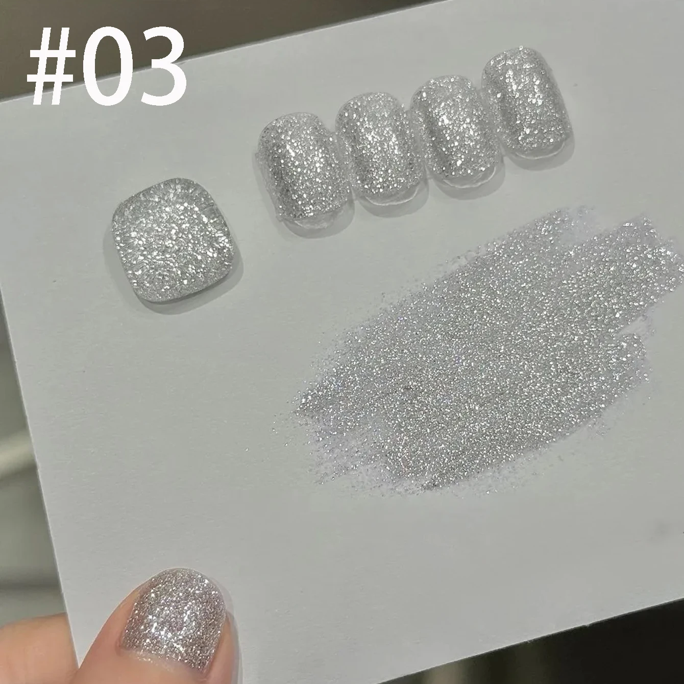 MIANEL 12ML Weißer Nagellack Jimeng Hochzeitskleid Feiner Glitzer-Gel-Nagellack Super Glänzender Glitzer-Nagellack für Nagelkunst-Salon – Detail 21