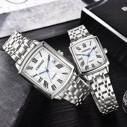 CHENXI Women Men Watches Fashion Casual Couple Watches Waterproof Stainless Steel Quartz Wristwatches For Lovers Best Gifts 2022