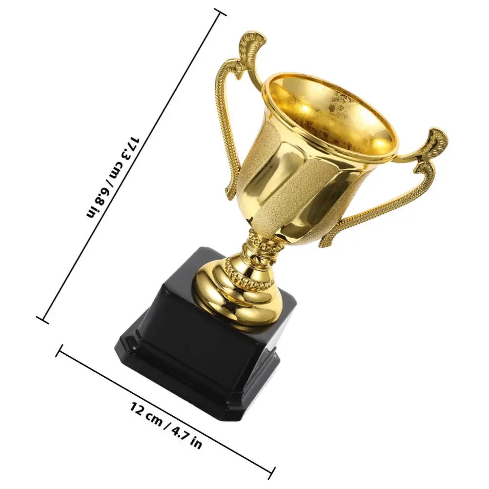 Trophy Award Set 3 Pieces Creative Prize Cups for Competition Ceremony Party Student Winner Decor