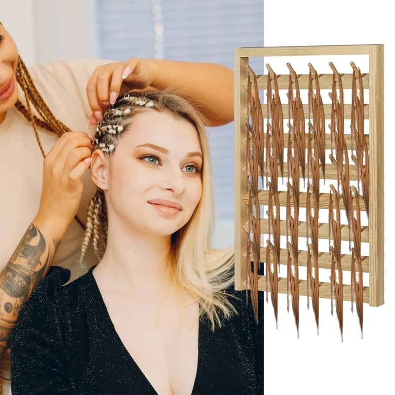 48 Spool Braiding Rack for Hair Ergonomic Braiding Hair Extension Holder Braider Rack Hanging Hair Separator Rack Drop Shipping