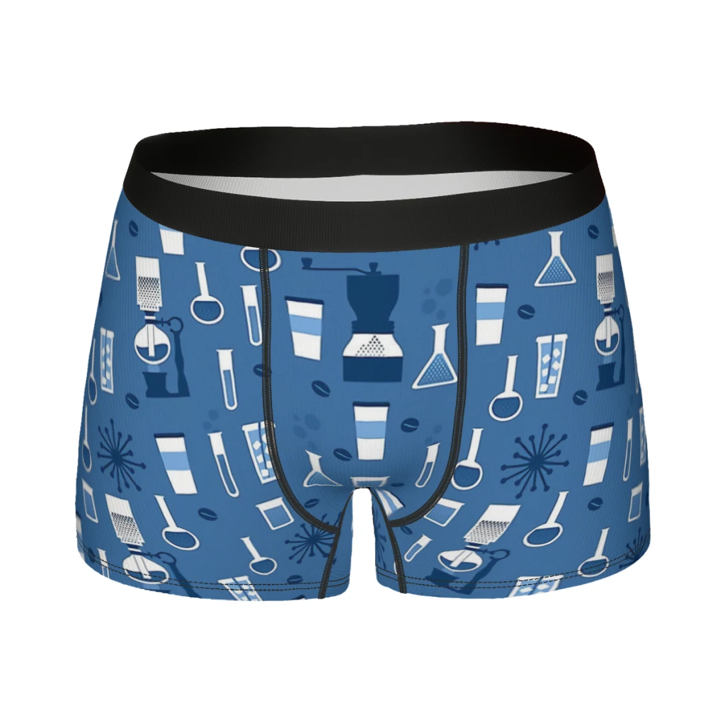 Retro Chemistry Pattern Underpants Breathbale Panties Man Underwear Ventilate Shorts Boxer Briefs