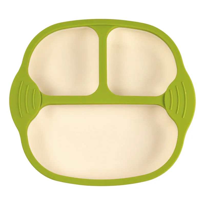 

Baby Silicone Dining Plate Kids Feeding Plate Safe Sucker Bowl Cute Children Dishes Toddler Training Tableware Square Baby Plate