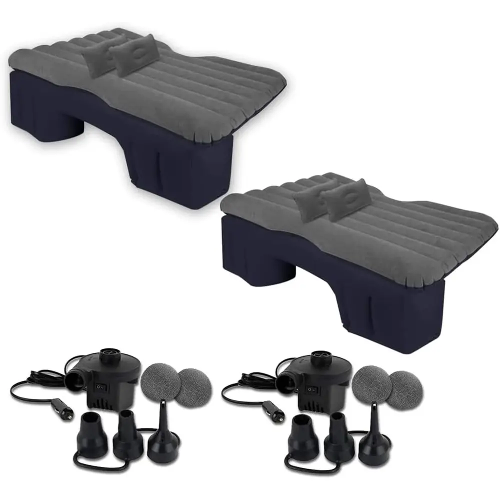 

Truck and Car Air MattrBackseat Bed - Premium Quality Portable Car Iatable Mattrwith 2 Pillows Unil it (2 Pack)
