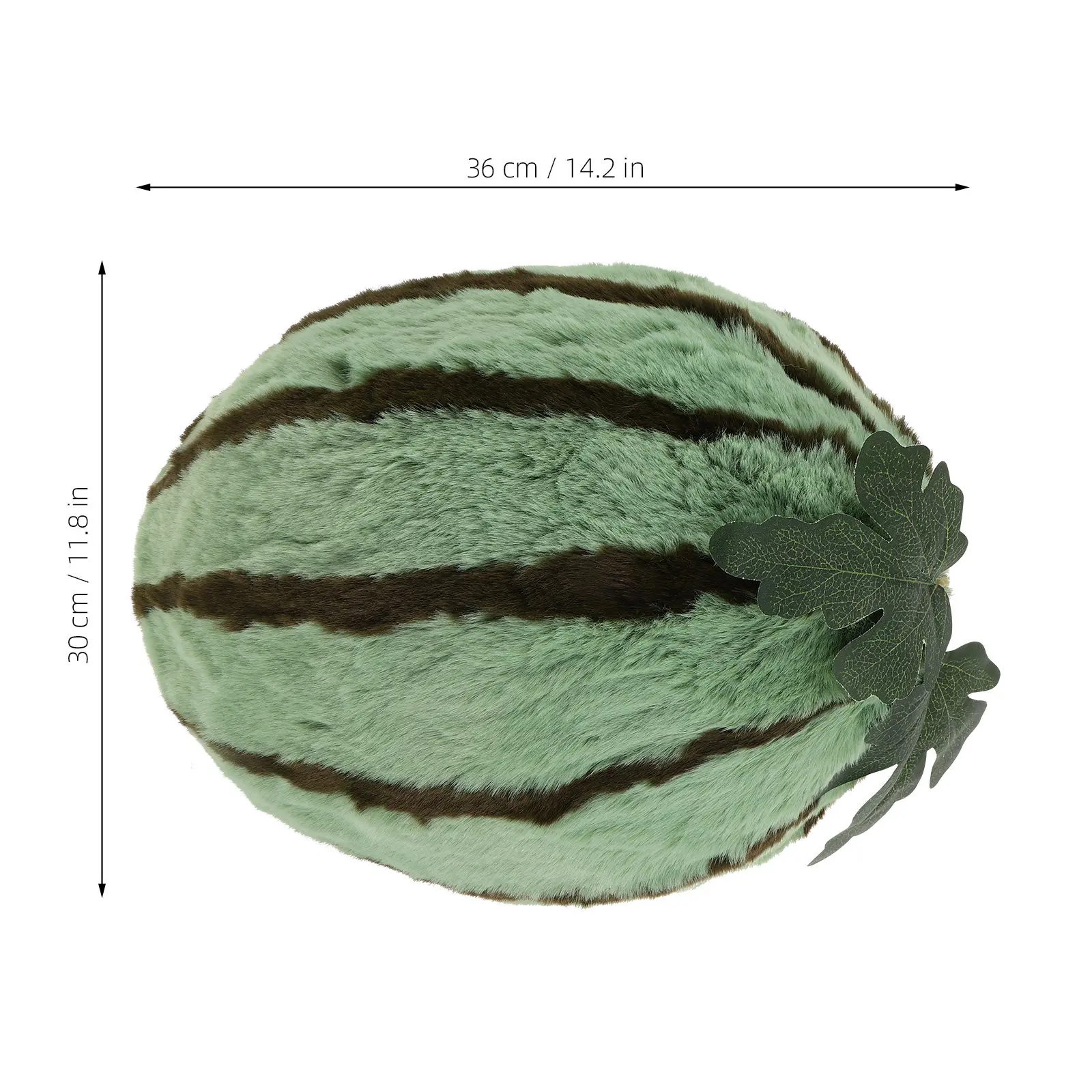 Watermelon Pillow Soft Fruit Shaped Throw Cushion Artificial Simulation Design for Kids Room Decor Living Space Novelty Cuddle
