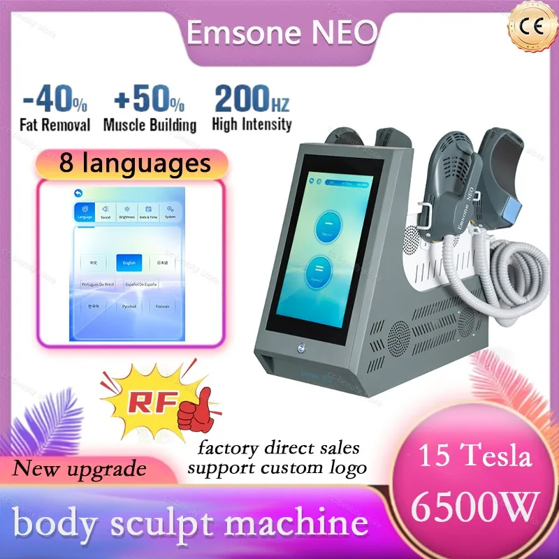 

Emsone neo body sculpt machine 15 Tesla 6500W Nova RF EMS Electromagnetic Muscle Stimulator Body Slimming Lose Weight Hi-emt