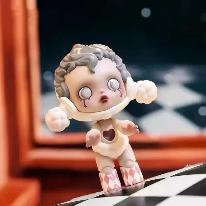 

9cm Skullpanda Amusement Park Kawaii Anime Action Figure Ornament Figuriens Home Decor Desktop Dolls Model Girls Gift