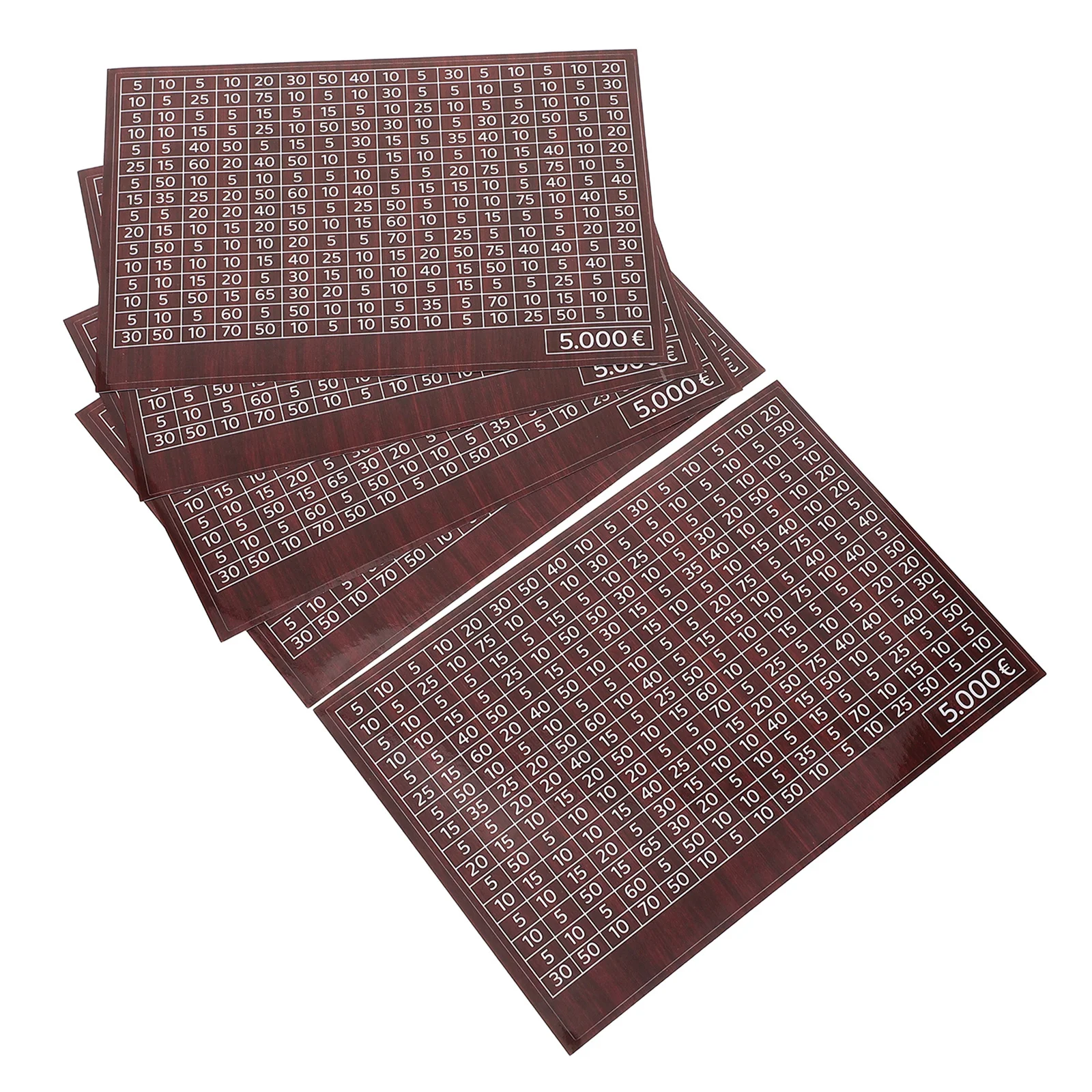 

50pcs Money Saving Challenge Sheets 5000 Counting Sticker For Savings Jar Piggy Bank Cash Box Durable Adhesive Labels Light