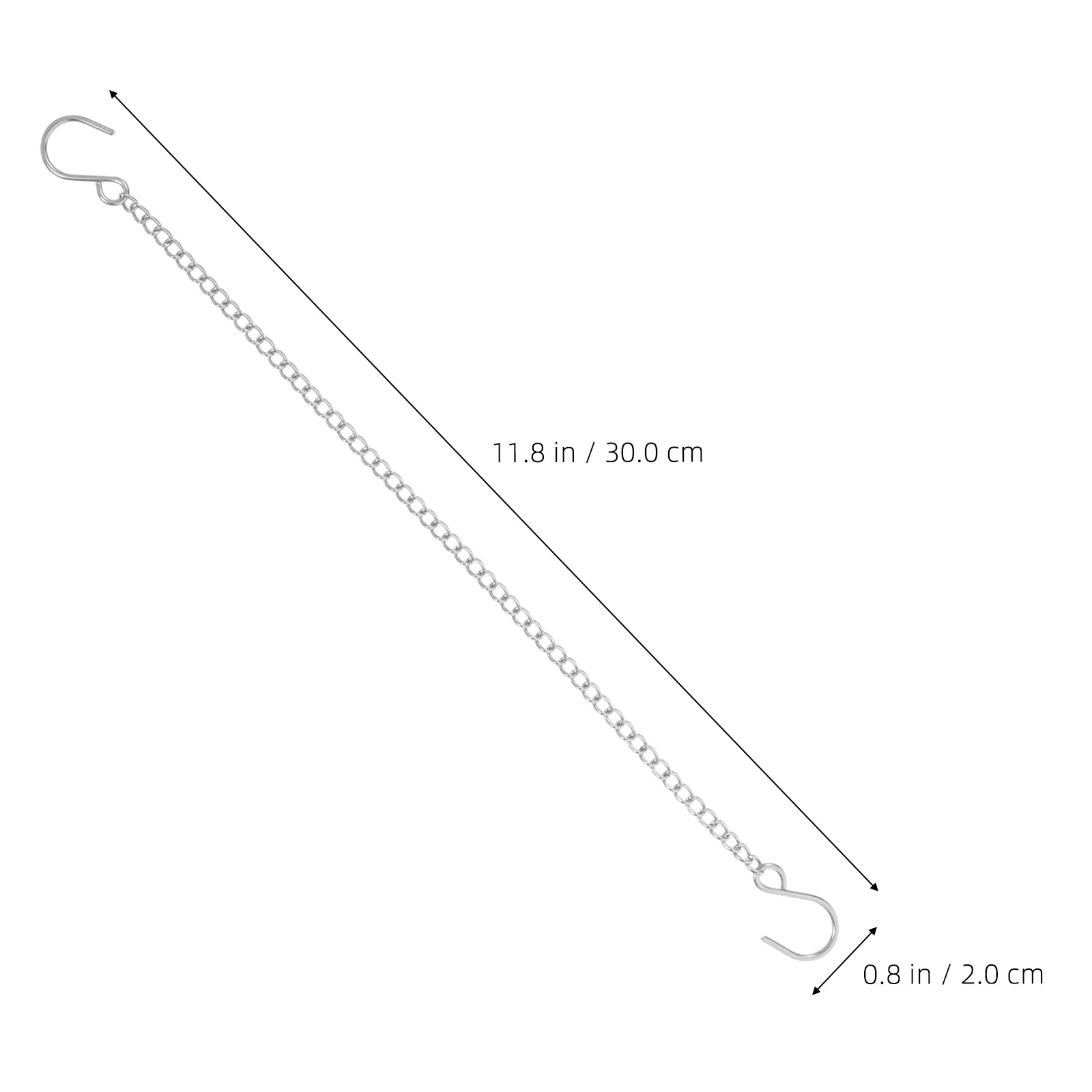 10 قطعة سلاسل معلقة من الفولاذ المقاوم للصدأ طويلة الأمد مع خطافات لأغراض مختلفة حديقة ديكور سلسلة نباتية سلسلة معلقة