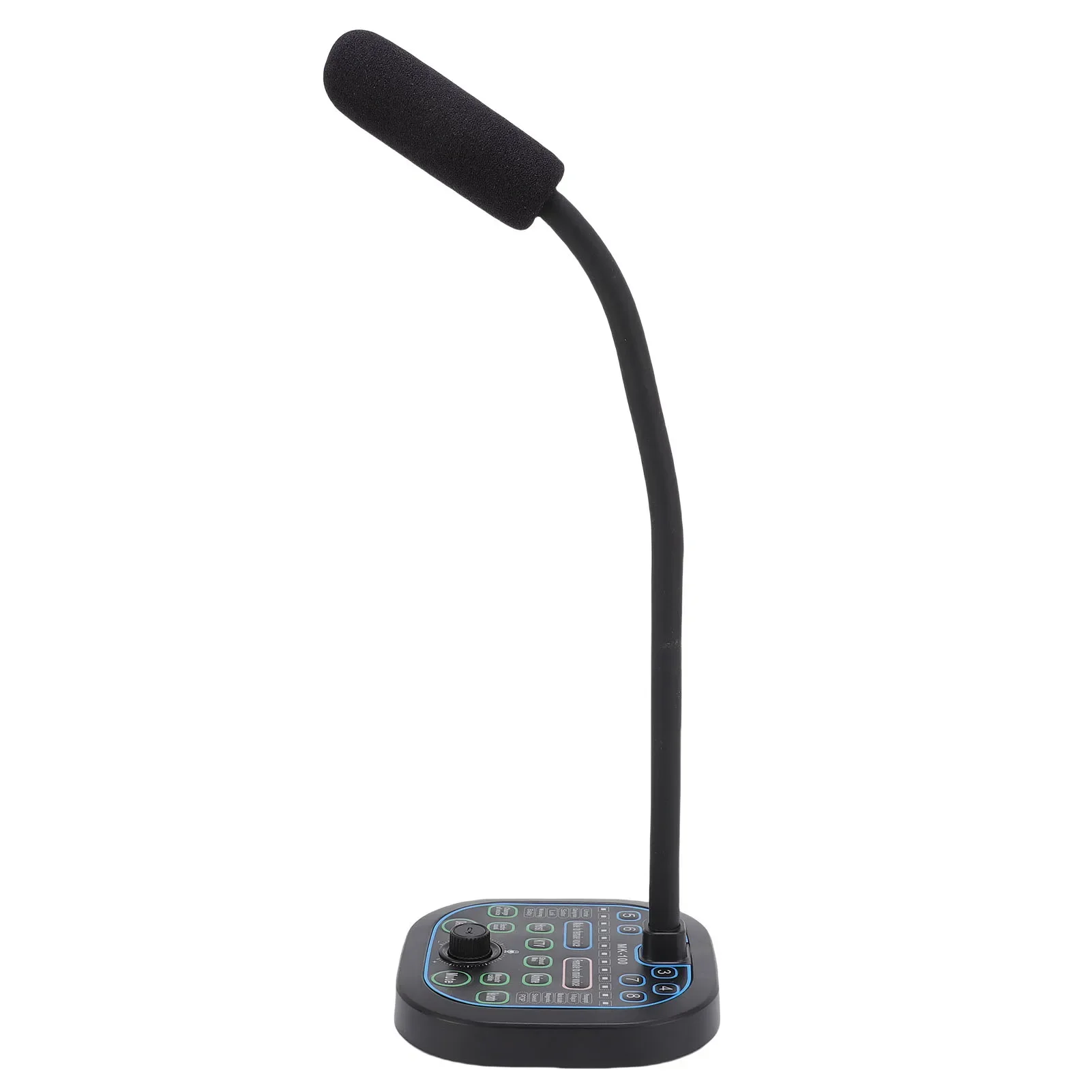 Portable Handheld Microphone Voice Changer with 16 Sound Effects for Smartphone Computer PC Laptop for Game Music Recording