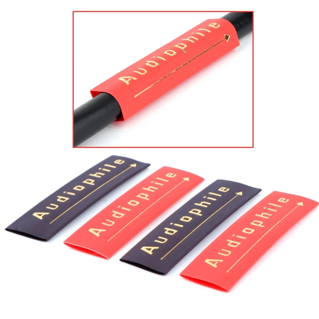 12/24pcs AudioPhile Tube Heat Shrink Tube 14mm Insulated Sleeving Tubing for Speaker Interconnect Audio Cable DIY Tube
