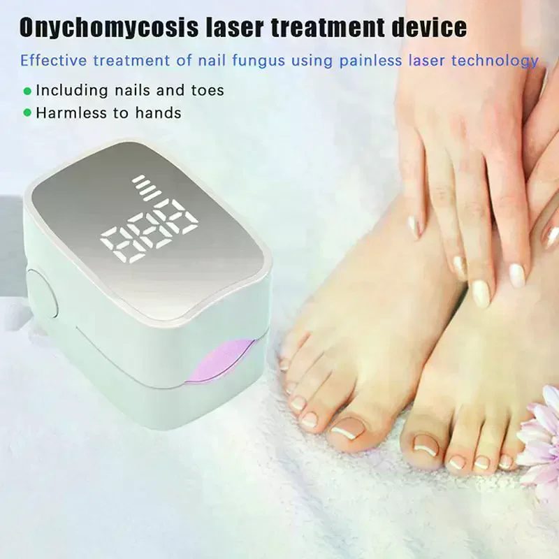 Nail Fungus Cleaning Light Device For Onychomycosis USB Charge Nail Fungus Laser 905nm Infrared Light 470nm Blue Light NailSalon