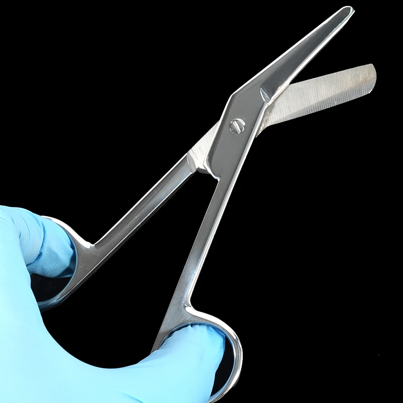 

1pc Dental Stainless Steel Gauze Scissors Bandage Scissors Surgical Scissors Household Tools Dentist-Specific Tools