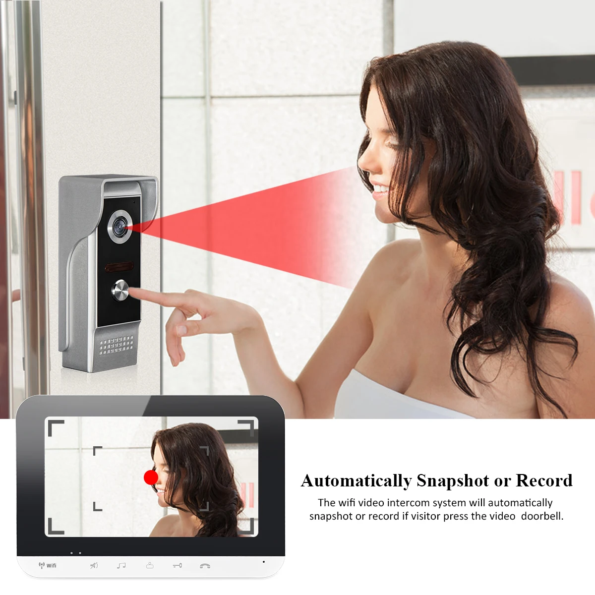 2022 new design Camera intercom wireless video video doorphone phone wireless wireless video doorbell