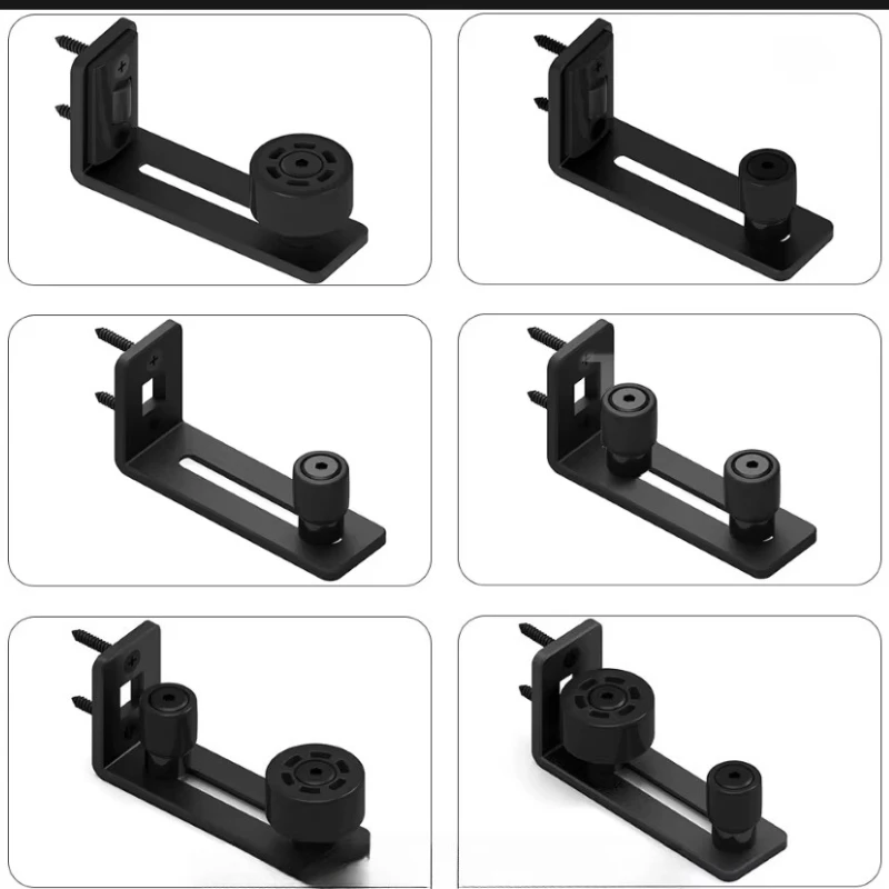 

0-74MM Barn Door Accessories Bathroom Sliding Door Stopper Glass Door Plastic Swing Stopper Slider Anti-Collision Positioner