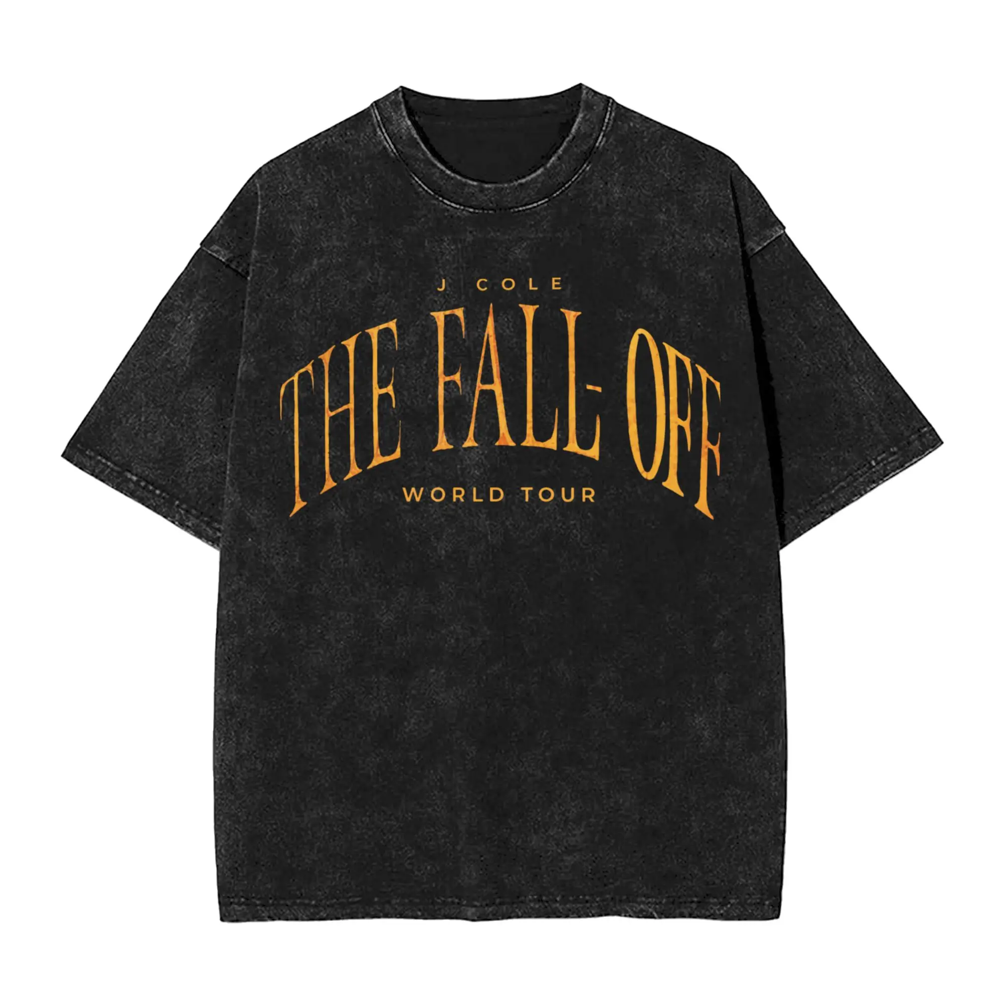 Summer J Cole The Fall Off 2026 Tour Washed T Shirts Accessories Harajuku T-Shirt  Men Women Tees