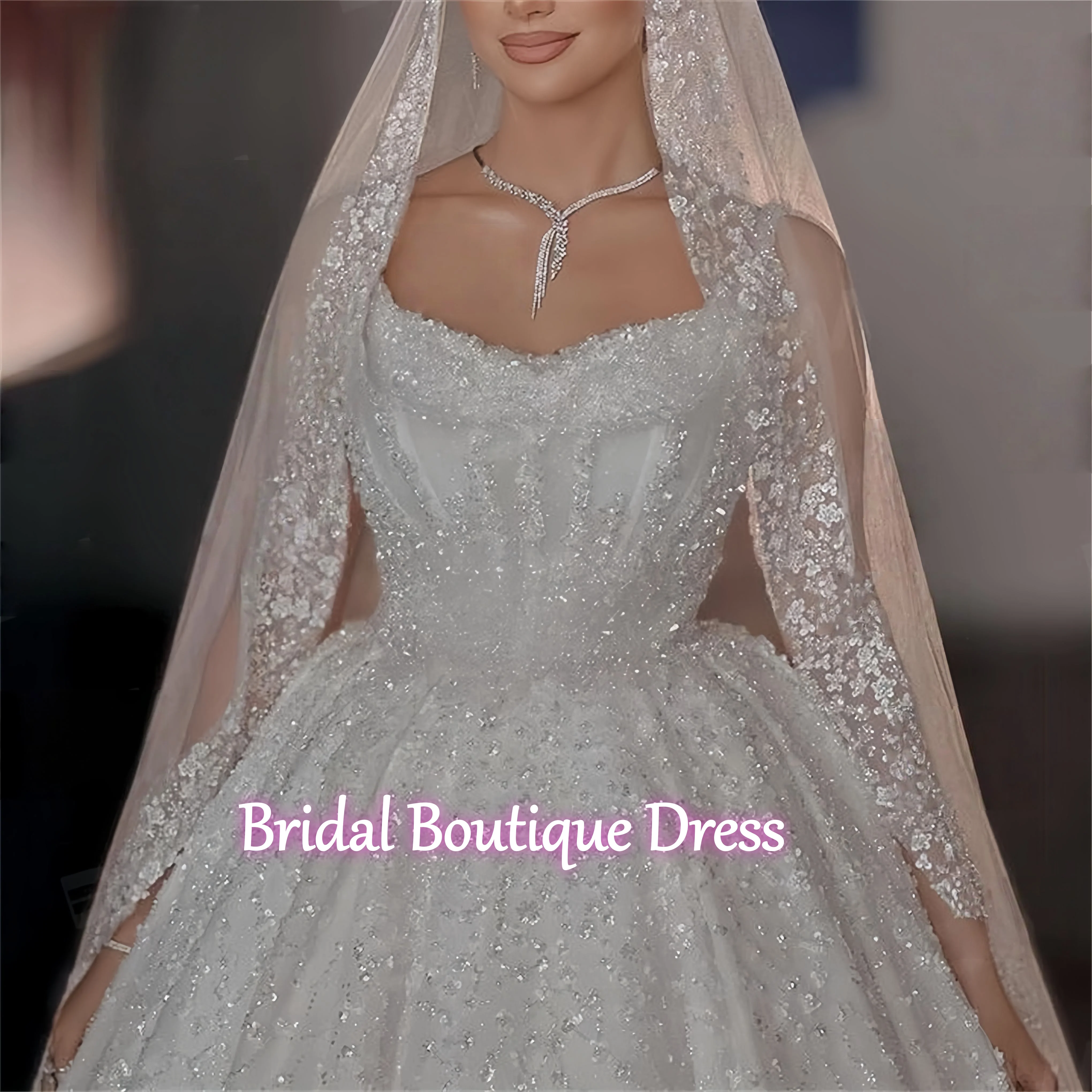 

Роскошное свадебное платье с бисером 2026 года, на тонких бретелях, А-силуэт, со шлейфом, для женщин, Vestidos De Novia