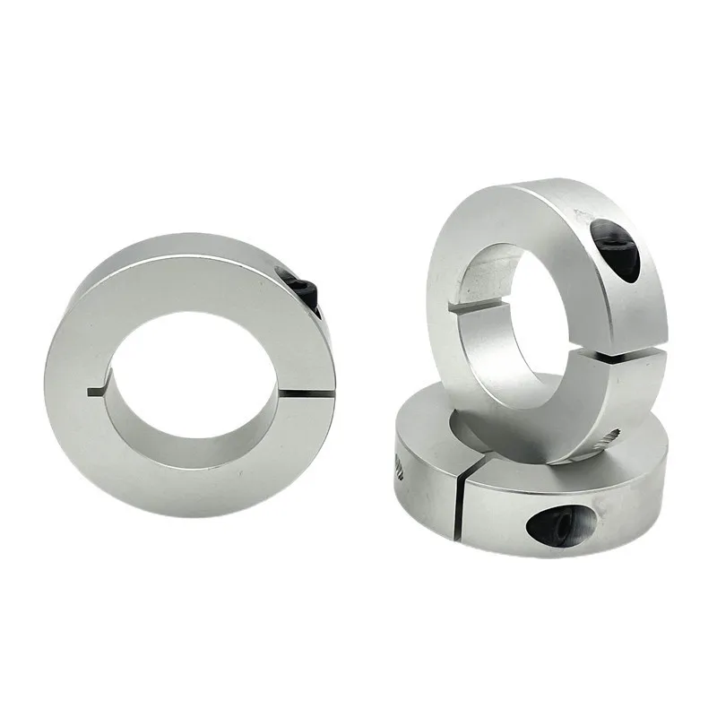 1pcs Open Type Fixed Ring Light Bearing Limit Sleeve Locking Aluminum Automatic Positioning Shaft Collars With Slit