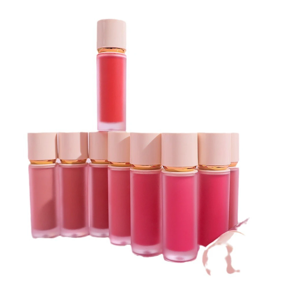 Private Label 11-color Liquid Blush Pigment Long Lasting Waterproof Simple Nature Custom Logo Facial Makeup Wholesale Vegan