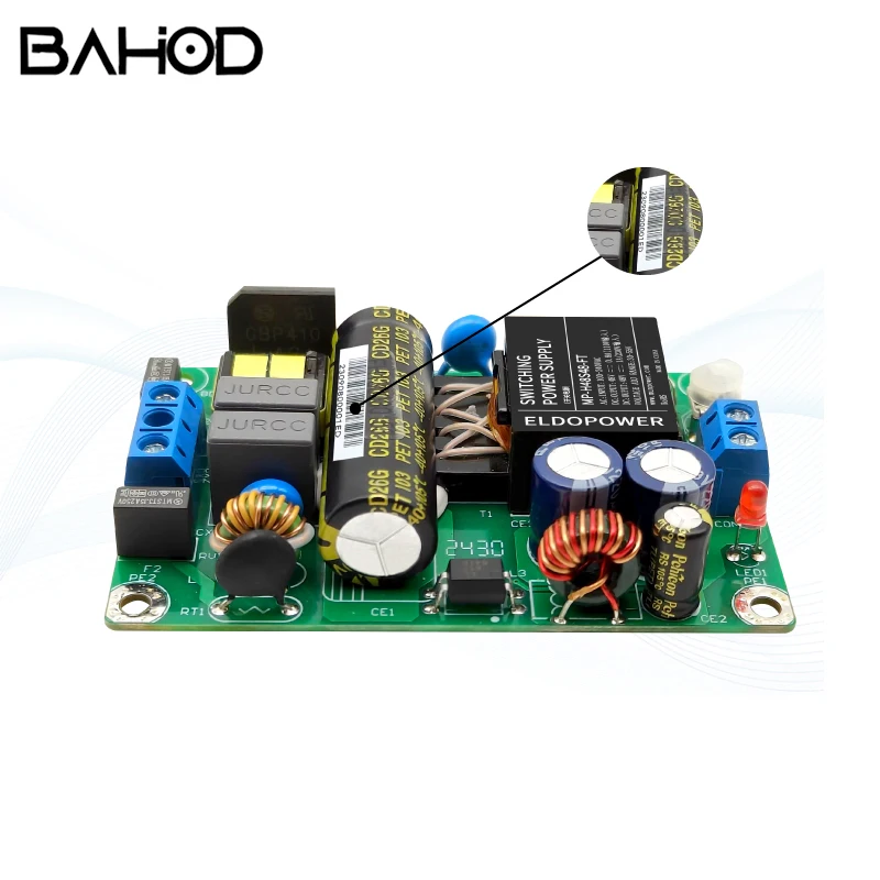 

Плата импульсного источника питания от 220 В до 48 В, 1 А, низкопульсное оборудование для стабилизации высокого напряжения, модуль питания ACDC, HIFI усилитель