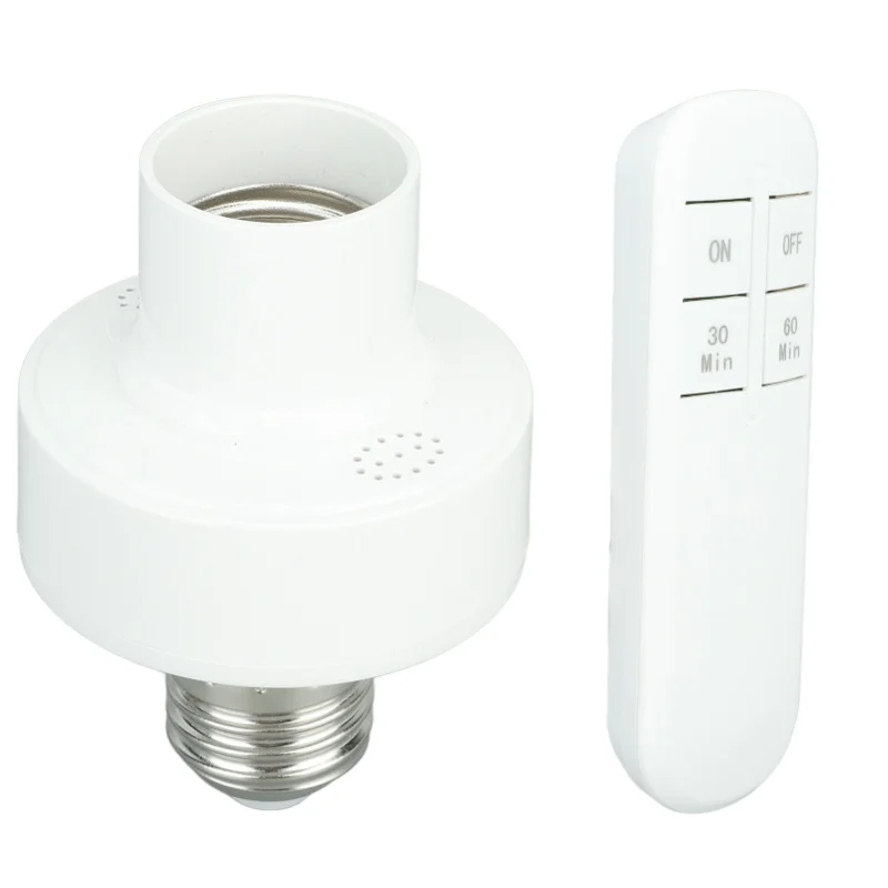 

Remote Control Light Bulb Socket Wireless Remote Light Bulb Socket With Remote Control For E27 Bulb Base 220V