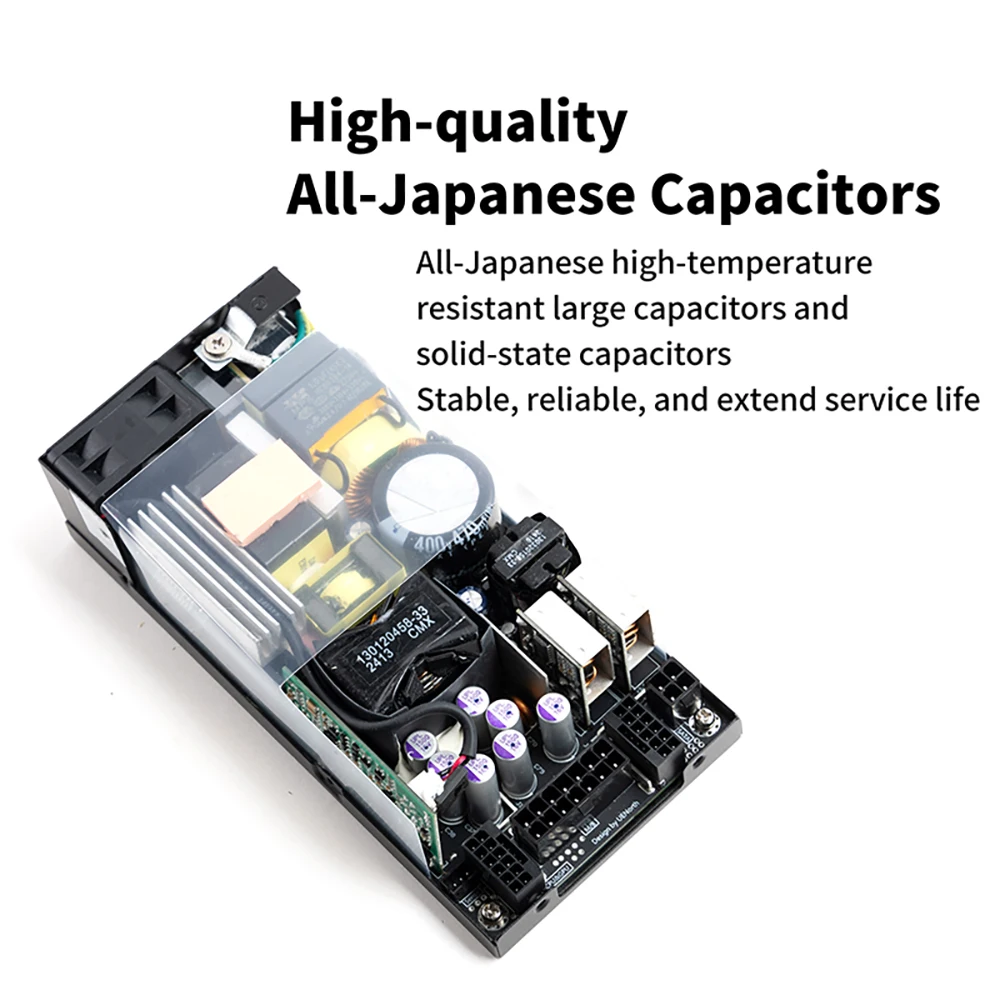 FL-600M 600W Flex-ATX PSU Black Quiet Fan