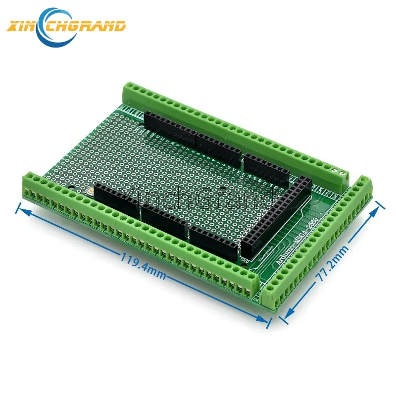 Compatible With MEGA2560 Double-side PCB Prototype Screw Terminal Block Shield Board Kit For Arduino Mega 2560 / Mega2560 R3