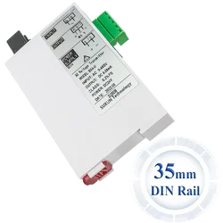 AC Voltage Transmitter 0-1000V 0-500V To 4-20mA RS485 Din Rail Voltage Sensor Transducer DC24V Power