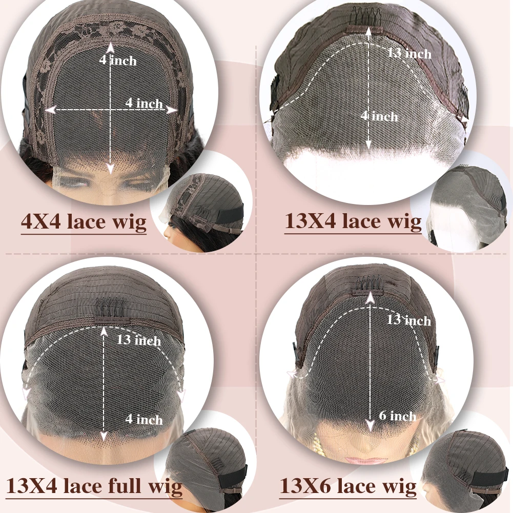 13x4&13x6&4x4 Water Wave Lace Front Wigs Human Hair Pre Plucked 180 Density Lace Frontal Wigs Human Hair for Women