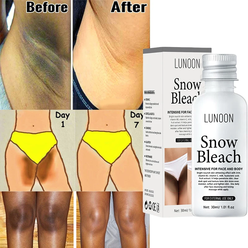 

Snow Bleach Skin Whitening Cream Intimate Areas Woman Crotch Lightening Bleaching Cream For Body Care Lotion Moisturizer 30ml