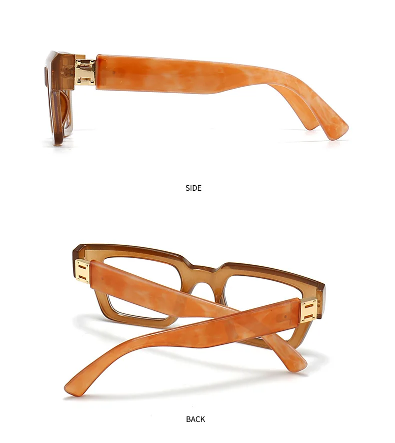 Marke Design Retro Lesebrille für Mann und Frauen Mode Luxus Beine Große Größe Quadratische Presbyopie Brillen Dioptrien 0 bis + 6,0 – Detail 16