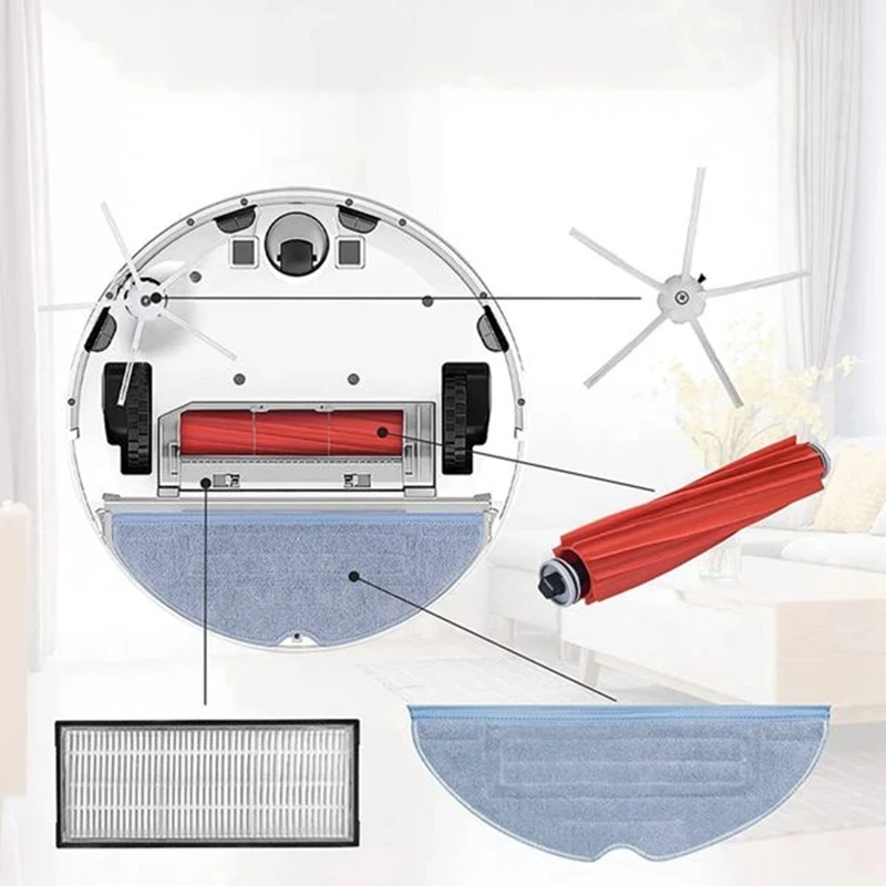 For Xiaomi Roborock S7 S70 S75 S7 Max T7S / T7S Plus Hepa Filter Mop Cloth Main Side Brush Vacuum Cleaner Parts Accessories