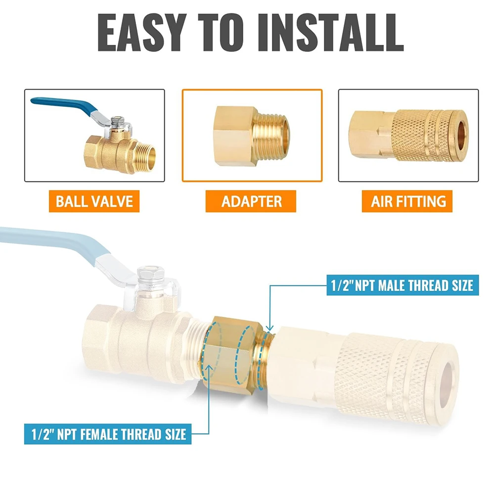 Female To Male Thread Brass Socket Pipe Fitting Coupler For Plumbing Industrial Brass Pipe Connectors Brass Coupler Adapter