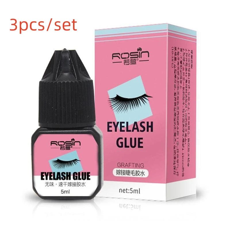 3PCS Eyelashes Extension Glue Waterproof Lasting Grafting Lashes Glue Quick Drying Adhesivee Irritant Women Makeup Tools