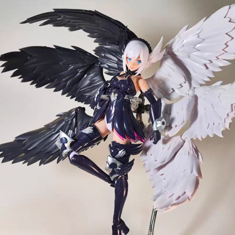 In Stock 1/6 1/4 1/8 BJD Feather Six-Winged Wings Figurine Peripherals Back Accessories Model Finished Product Solid Color Gift