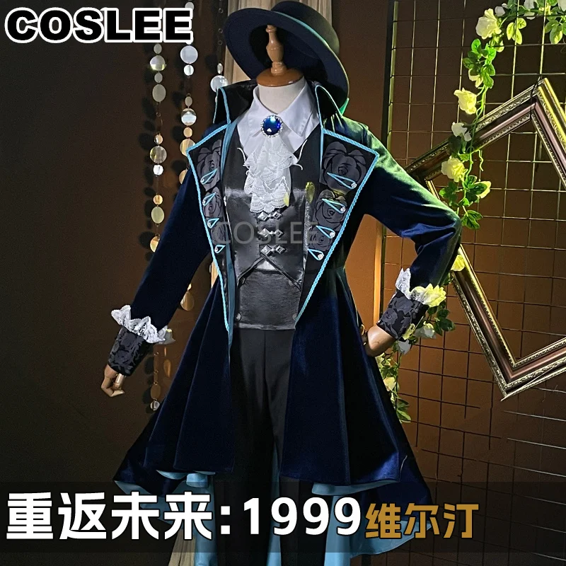 COSLEE [XS-XXL] Reverse:1999 Vertin Cosplay Costume Game Suit Fashion Handsome Uniform Role Play Halloween Party Outfit Women