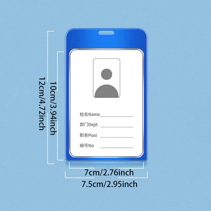 حاملي بطاقات العمل الموظفين بطاقة الائتمان غطاء بطاقة الهوية حافظة العمل شارة الهوية غطاء البطاقة حقيبة النساء الرجال سبائك الألومنيوم #5