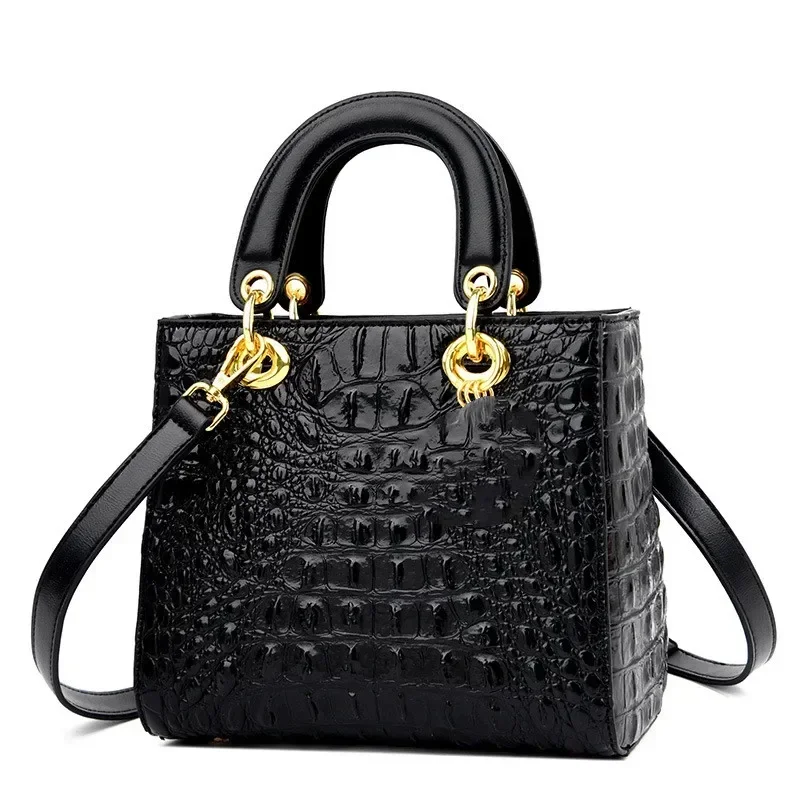 

2024 High Quality Luxury Brand Designer PU Leather Shoulder Bag Women Hand Bags Crocodile Purses Ladies Messenger Handbag Totes