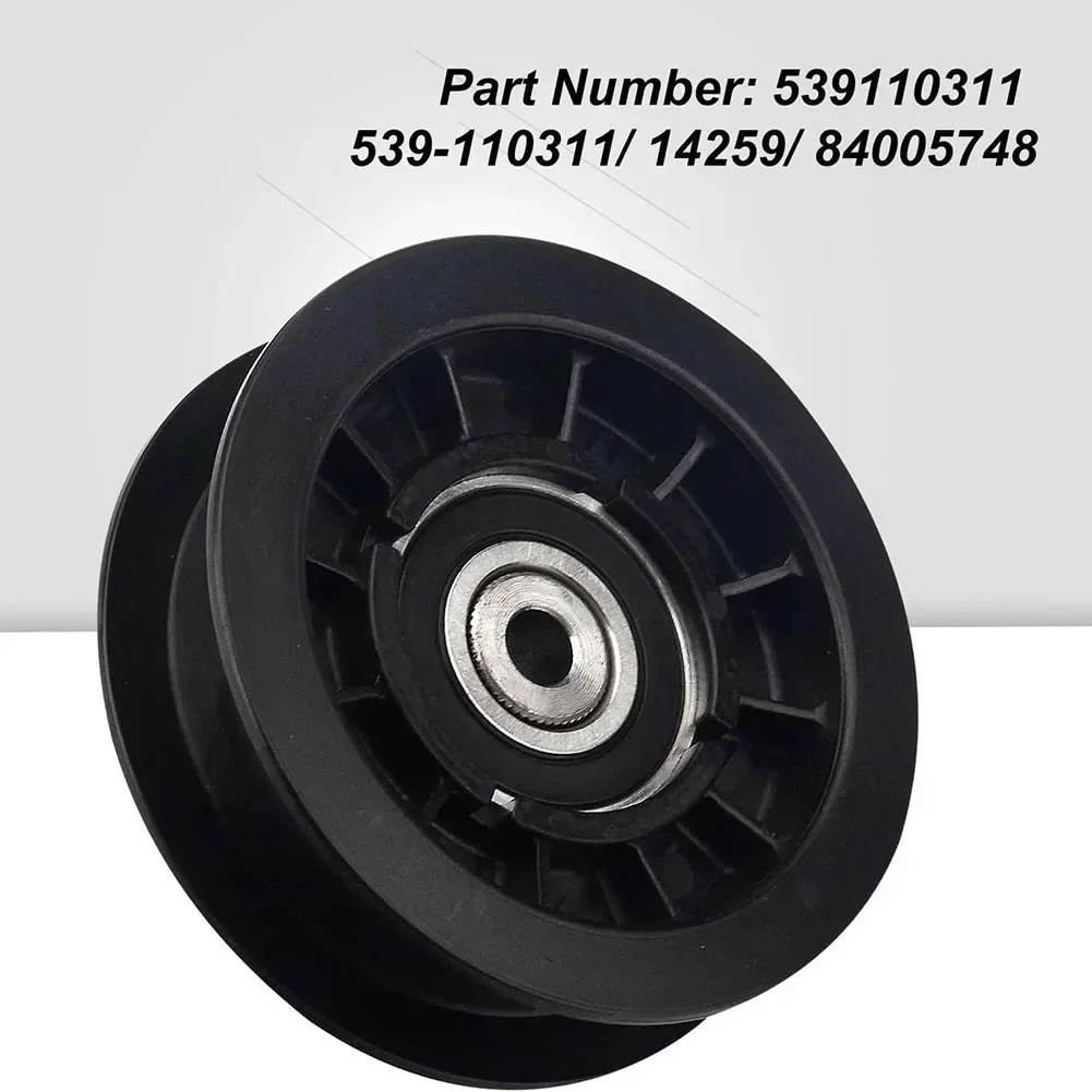 539110311 Flat Idler Pulley  Compatible With 539 110311  14259  84005748  Efficient Power Transmission  Long Lasting Durability