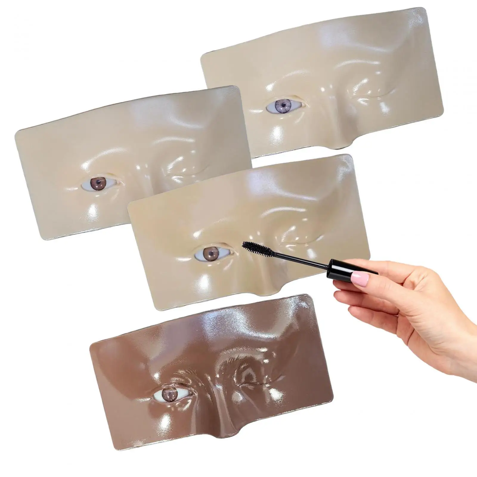 Viso per la pratica del trucco degli occhi 16,6x8,3 cm per truccatori di formazione per il trucco