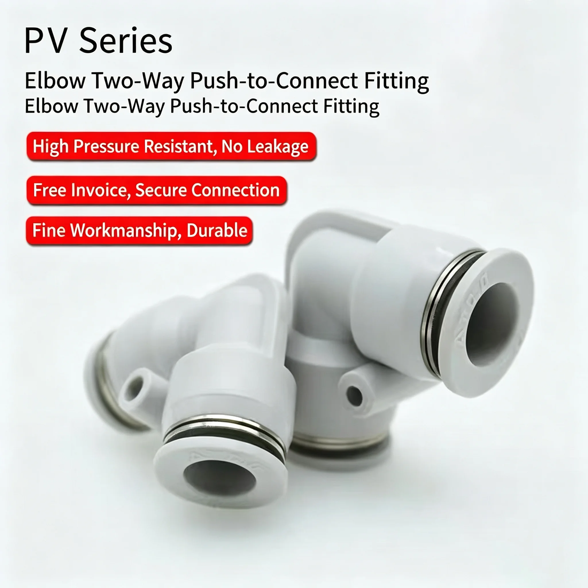 10Pcs Fitting Push To Connect Fitting Quick Release Push Lock Air Compressor 4 6 8 10 12mm PV  PVG Elbow 90 Degree Pneumatic Air