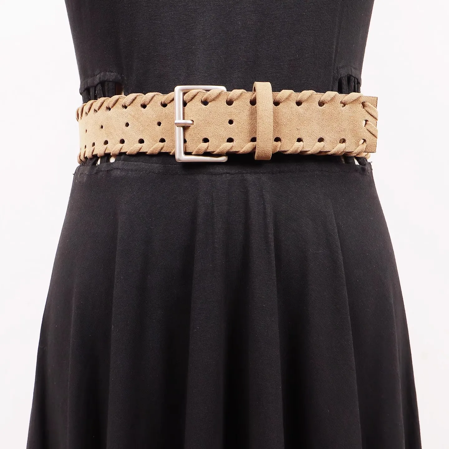 المرأة خمر الجلد المدبوغ بولي Leather الجلود فستان Cummerbunds الكورسيهات حزام الخصر أحزمة الديكور واسعة حزام R3498