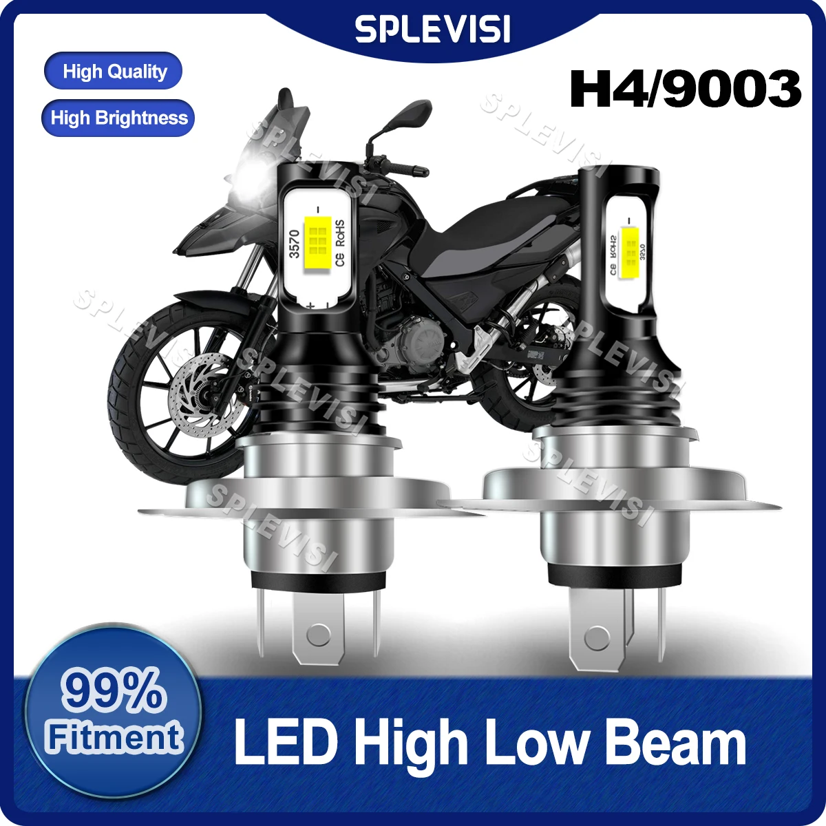 SPLEVISI Moto Передняя фонарь H4/9003, лампы головного света HID, белые, заменяемые для BMW G 650 GS 2009 2010 2011 2012 2013 2014 2015 2016