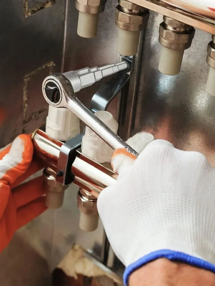 1/2 Zoll Fünfstufiger Radiator-Spud-Wrench-Kopf, Pagodenkopf, zur Verwendung an Radiatorventilen, Dornschlüssel, Warmwasserventil, Wasser – Detail 1