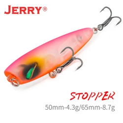 JERRY 5cm 3.7g Light Rock Fishing Wave Motion Plug Multi Colors Floating Topwater Strips Bass Pike Trout Fishing Popper