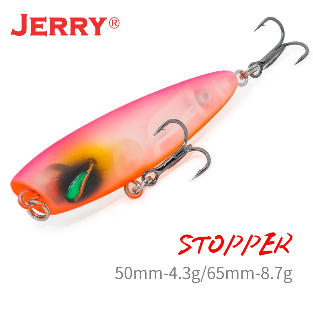 JERRY 5cm 3.7g Light Rock Fishing Wave Motion Plug Multi Colors Floating Topwater Strips Bass Pike Trout Fishing Popper